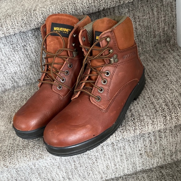 Wolverine durashocks direct attach leather work soft toe boots 9.5 main image 16